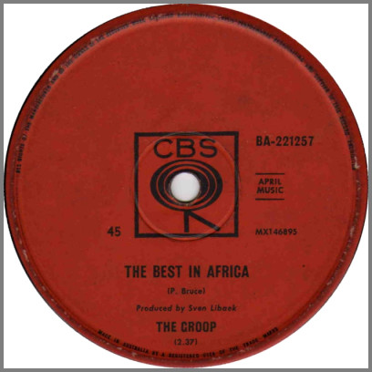 The Best In Africa B/W Gloria by The Groop