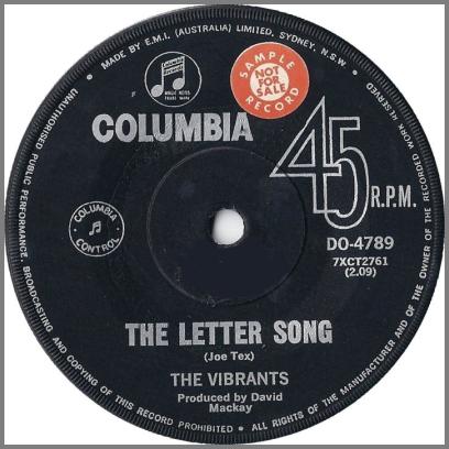 The Letter Song B/W How Sweet It Is by The Vibrants