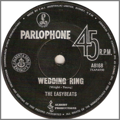 Wedding Ring B/W Me Or You by The Easybeats