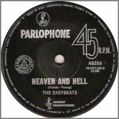 Heaven And Hell B/W Pretty Girl by The Easybeats