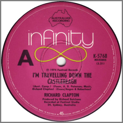 I'm Travelling Down The Castlereagh B/W Girls On The Avenue by Richard Clapton