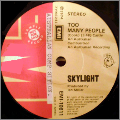 Too Many People B/W Give Me Your Love by Skylight