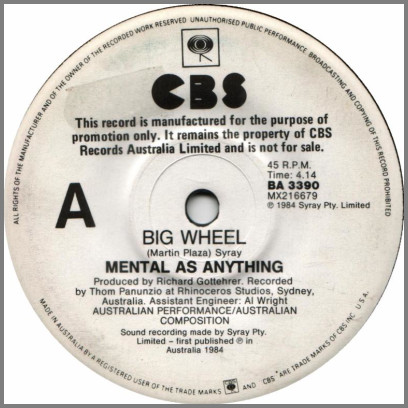 Big Wheel by Mental As Anything