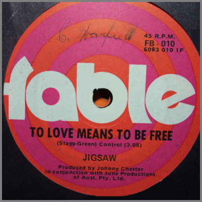 To Love Means To Be Free B/W Marilyn Jones by Jigsaw