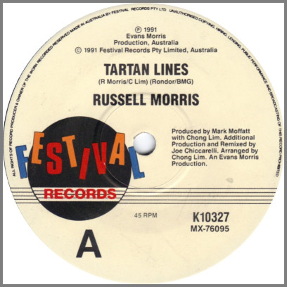 Tartan Lines B/W Over Excited by Russell Morris