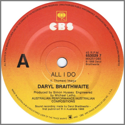 All I Do by Daryl Braithwaite