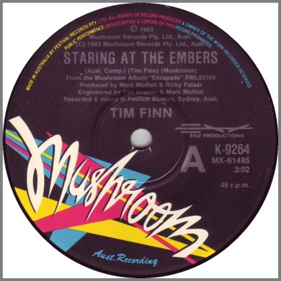 Staring At The Embers/Through The Years by Tim Finn