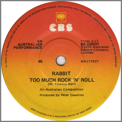 Too Much Rock 'N' Roll by Rabbit