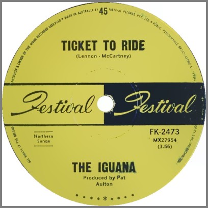 Ticket To Ride B/W Sunshine People by The Iguana