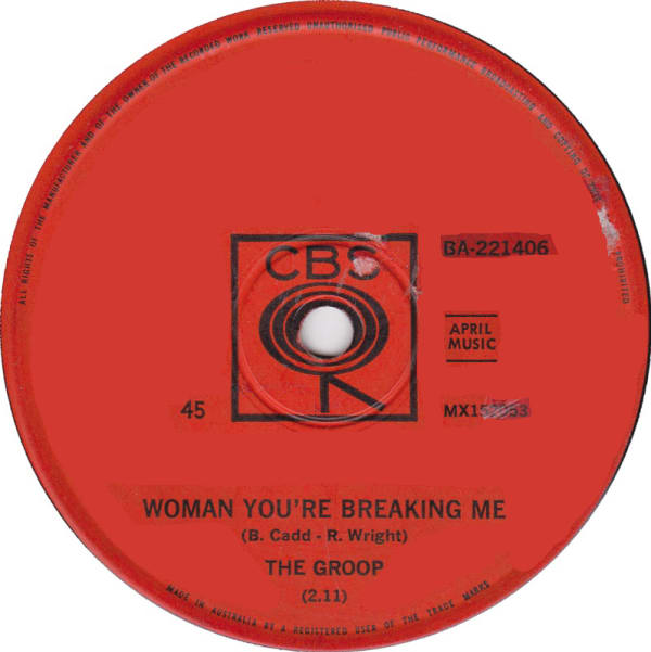 Woman You're Breaking Me B/W Mad Over You