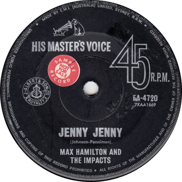 Jenny Jenny B/W Shake With Me