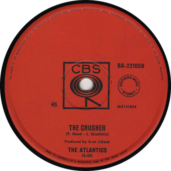 The Crusher B/W Hootenanny Stomp