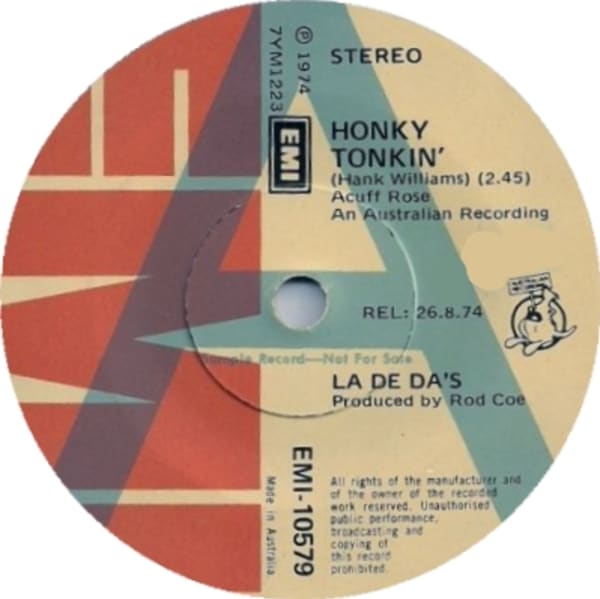 Honky Tonkin' B/W Temple Shuffle