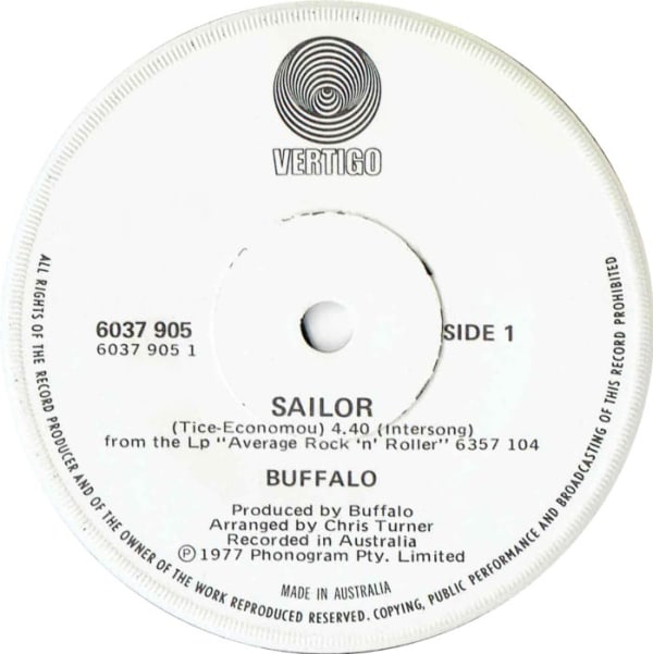 Sailor B/W Average Rock 'N' Roller