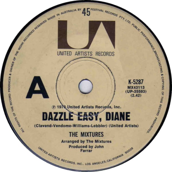 Dazzle Easy, Diane B/W Found Out Where It's At