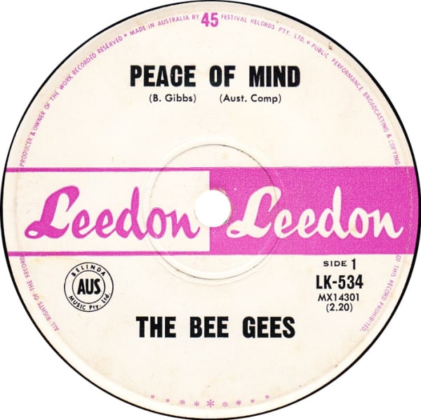 Peace Of Mind B/W Don't Say Goodbye