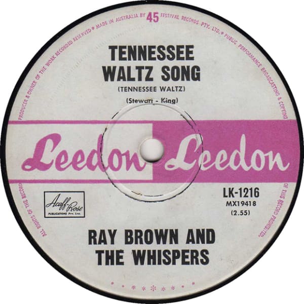 Tennessee Waltz Song