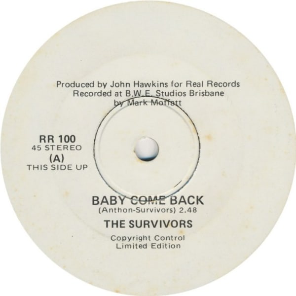 Baby Come Back B/W  Mister Record Man