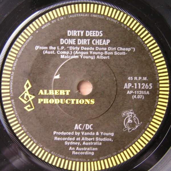 Dirty Deeds Done Dirt Cheap