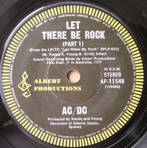 Let There Be Rock (Part 1) B/W Let There Be Rock (Part 2)