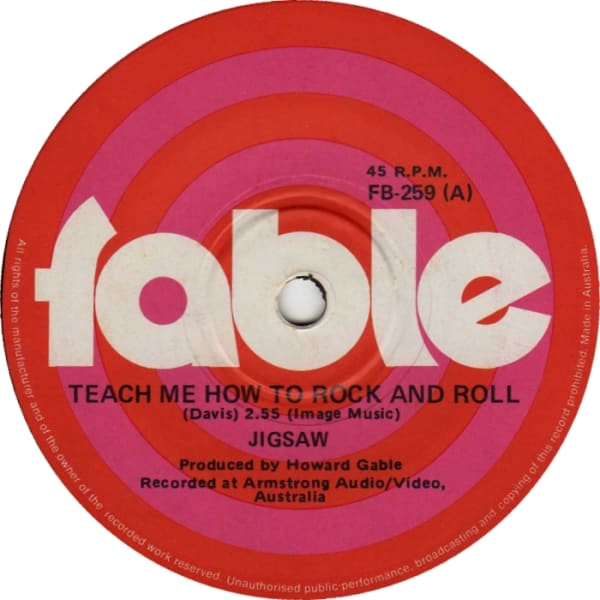 Teach Me How To Rock And Roll B/W You