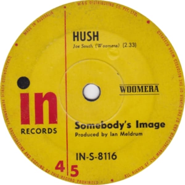 Hush B/W It's All Over Now Baby Blue