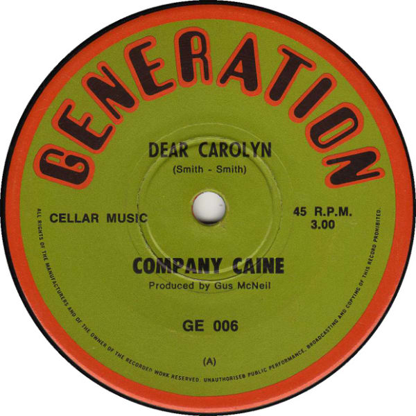 Dear Carolyn B/W Now I'm Together