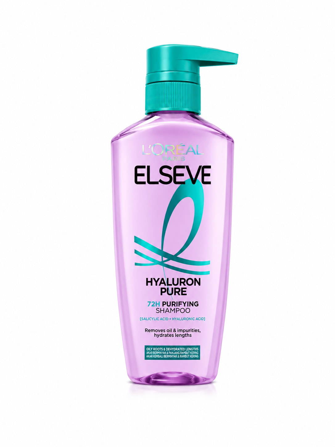 L'Oréal Paris Elseve Hyaluron Pure 72H Purifying Shampoo 400ml in Purple – Hair Care from Handpicked