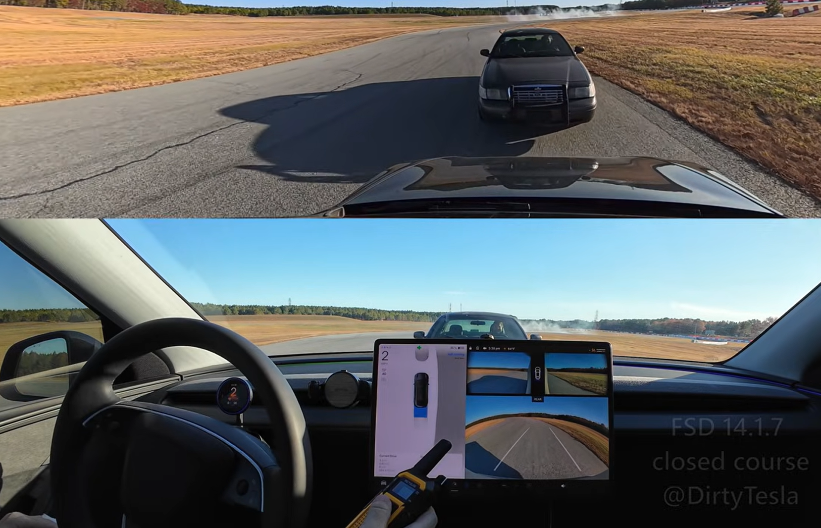 Image of oncoming car