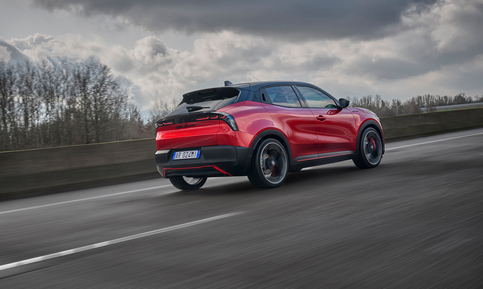 Alfa Romeo stock footage EV electric vehicle