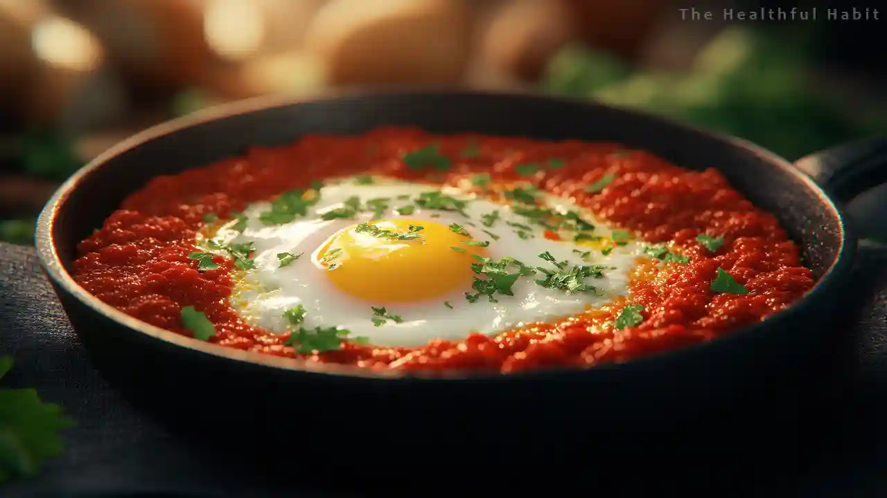 Shakshuka - Eggs Poached in Spiced Tomato Sauce