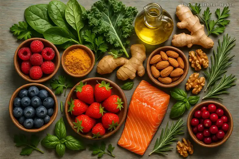 a variety of anti-inflammatory foods