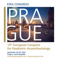 ESPA 2023- 13th European Congress for Paediatric Anaesthesiology ESPA 2023- 13th European Congress for Paediatric Anaesthesiology