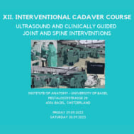 EFSUMB Endorsed Course: XII Interventional Cadaver Course EFSUMB Endorsed Course: XII Interventional Cadaver Course