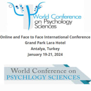 WC-PSY 2024: 10th World Conference on Psychology Sciences WC-PSY 2024: 10th World Conference on Psychology Sciences