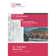 87th Annual Conference of the DGK 87th Annual Conference of the DGK