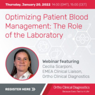 Optimizing Patient Blood Management: The Role of the Laboratory Optimizing Patient Blood Management: The Role of the Laboratory