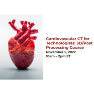 Cardiovascular CT for Technologists: 3D/Post Processing Course Cardiovascular CT for Technologists: 3D/Post Processing Course