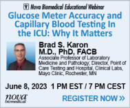 Glucose Meter Accuracy and Capillary Blood Testing In The ICU: Why It Matters Glucose Meter Accuracy and Capillary Blood Testing In The ICU: Why It Matters