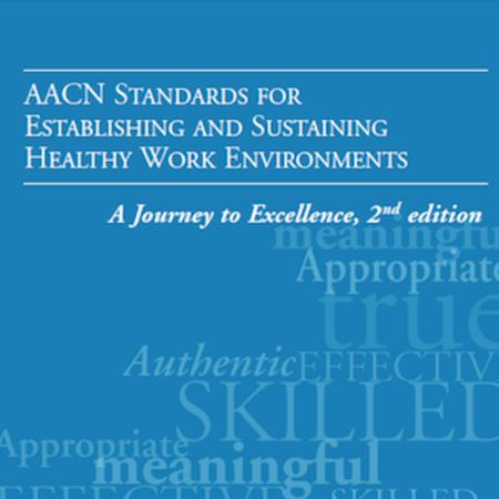 Cover of the American Association of Critical-Care Nurses Standards for Establishing and Sustaining Healthy Work Environments 