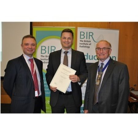 Professor Stephan Achenbach receives  The BIR Sir Godfrey Hounsfield Memorial Award 