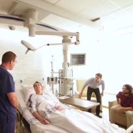 Patient room in the ICU