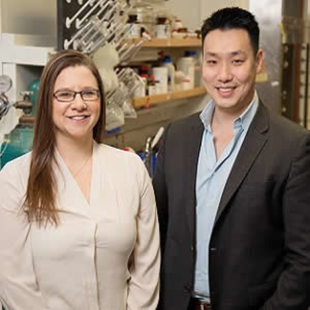 Illinois graduate student Hailey Knox and chemistry professor Jefferson Chan