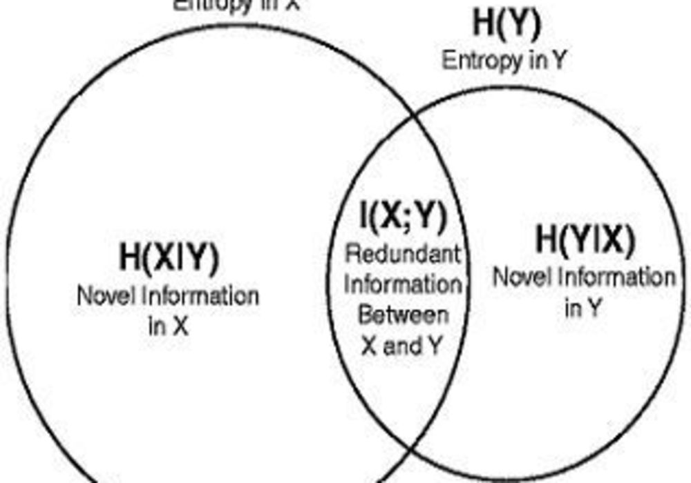 an illustration of information theory applied to two variables 