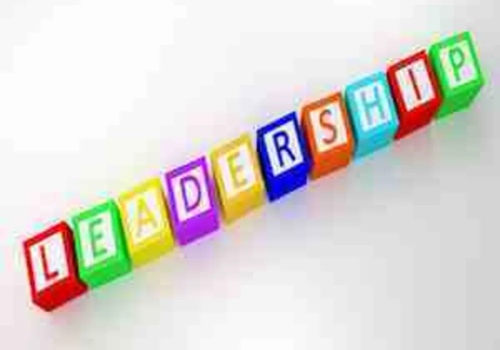 Leadership spelled out in blocks
