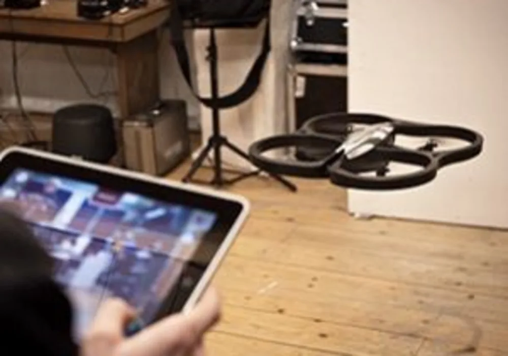 drone being tested in a lab 