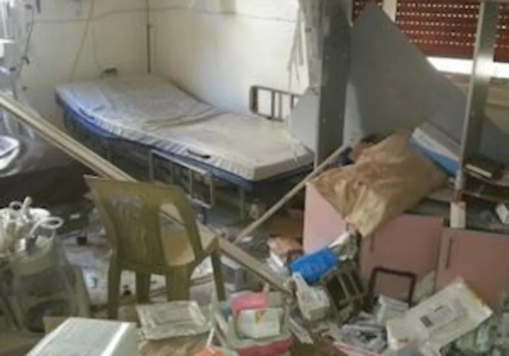 Photo of damage in Syrian ICU