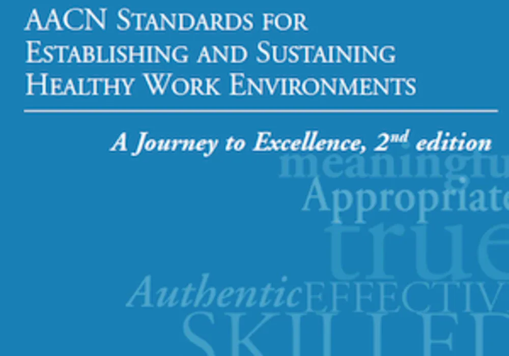 Cover of the American Association of Critical-Care Nurses Standards for Establishing and Sustaining Healthy Work Environments 