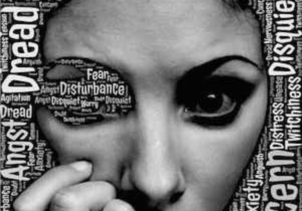 woman&#039;s face with words, credit Pixabay