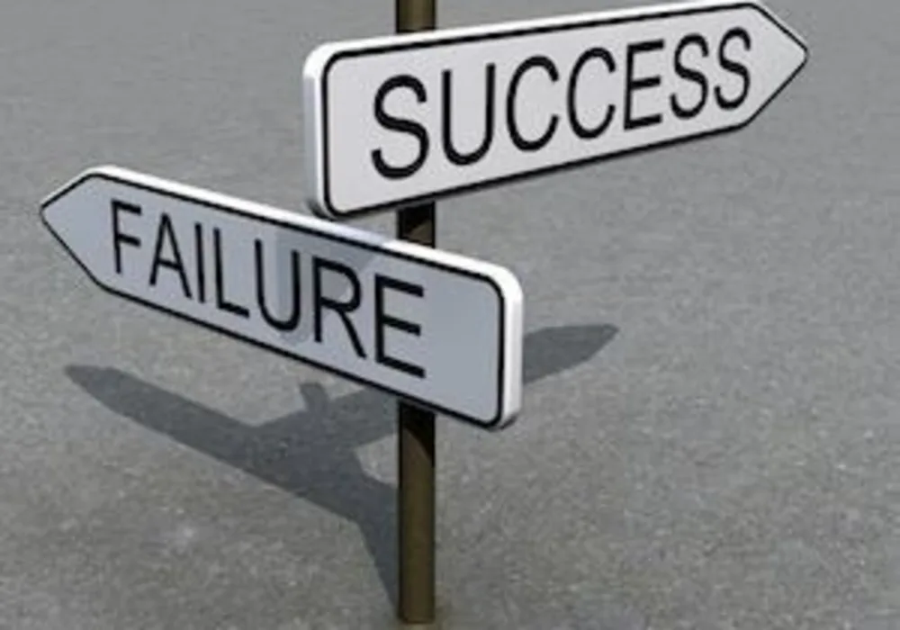 Success failure signs, credit Pixabay